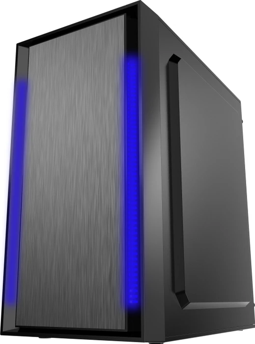 Gembird Fornax 960B Black, Lüfter LED blau, Acrylfenster
