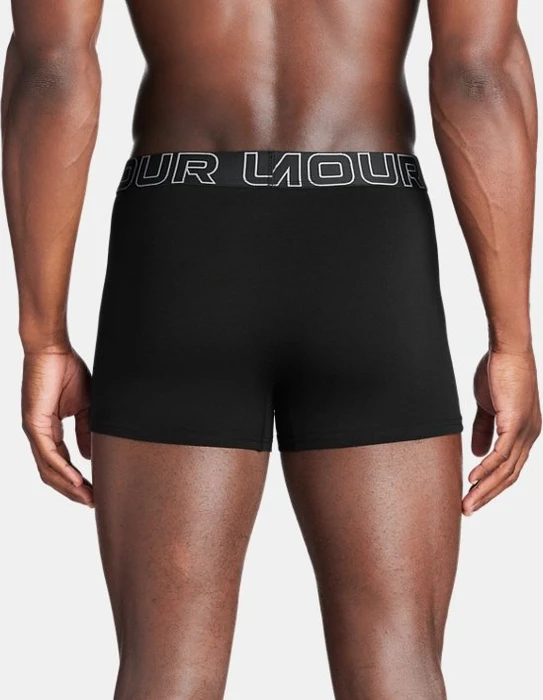 Under Armour Performance Cotton Boxerjock 3er Boxer Briefs black/steel (Herren)