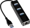 SilverStone EP04 Hub, LAN-Adapter, RJ-45, USB-A 3.0 [Stecker] Vorschaubild