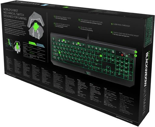 Razer BlackWidow Ultimate 2016, Razer GREEN, USB, DE