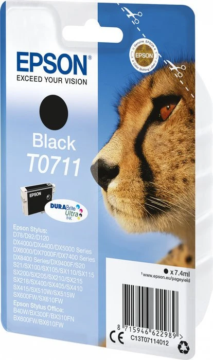 EPSON Tinte T0711 schwarz (C13T07114012) Dxx/BXxxx/Sxx/SXxxx/SXxxxx Image