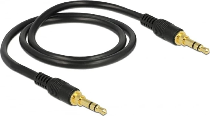 DeLOCK 3.5mm Klinke 3-Pin [Stecker] auf 3.5mm 3-Pin Klinke [Stecker] schwarz 0.5m