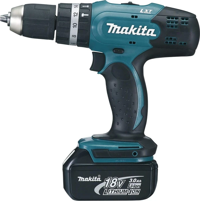 Makita DHP453RFE Akku-Schlagbohrschrauber inkl. Koffer + 2 Akkus 3.0Ah