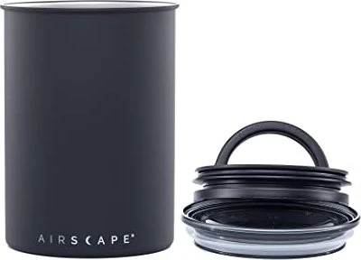Airscape Kaffeedose mittel Aufbewahrungsbehälter schwarz matt