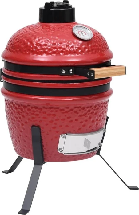 vidaXL 2-in-1 Kamado-Grill 26.5cm rot (316095)