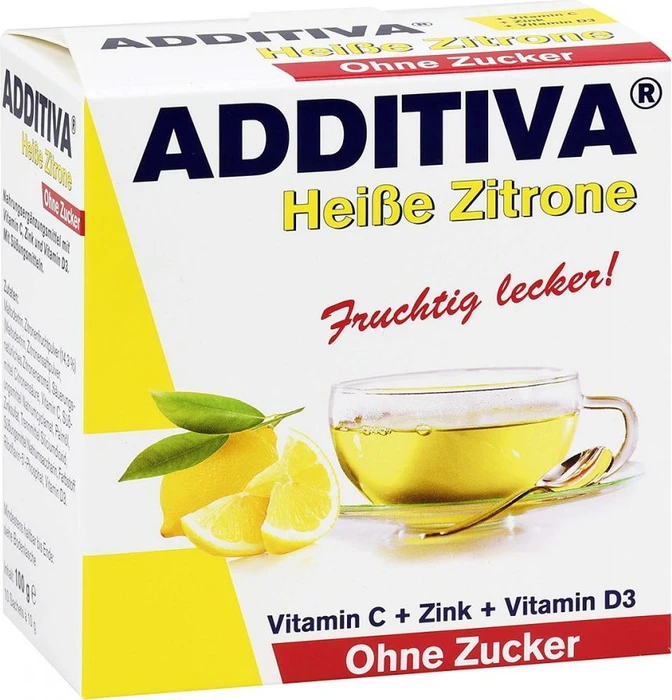 Additiva Heiße Zitrone ohne Zucker Pulver, 100g
