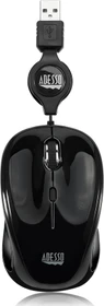 Adesso iMouse S8B Illuminated Retractable Mini Mouse schwarz, USB