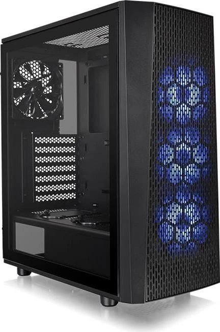 Thermaltake Versa J24 TG RGB, schwarz, Glasfenster