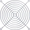 InLine Lüftergitter 140x140mm silber, verchromt Vorschaubild