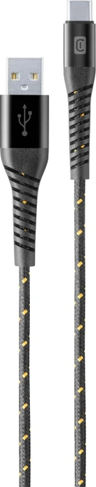 Cellularline Tetraforce Cable USB-A/USB-C 1.2m schwarz