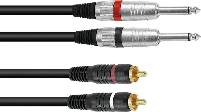 Omnitronic Adapterkabel 2x Klinke/2x RCA 3.0m