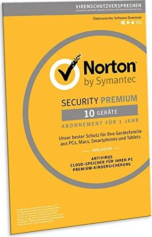 NortonLifeLock Norton Security Premium 2019, 10 User, PKC (deutsch) (Multi-Device)