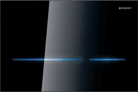 Geberit Sigma80 Betätigungsplatte Glas schwarz