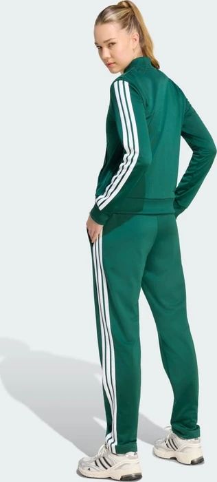 adidas Essentials 3-Streifen Trainingsanzug collegiate green (Damen)