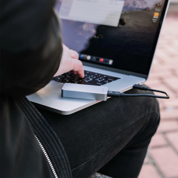 Sabrent Rocket Nano External Aluminium SSD, silber, 2TB, USB-C 3.1