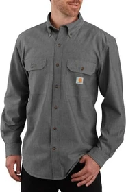 Carhartt Loose Fit Midweight Chambray Hemd langarm schwarz (Herren)
