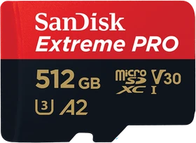 SanDisk Extreme PRO R200/W140 512GB Kit, UHS-I U3, A2, Class 10