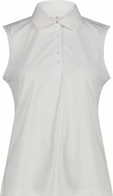 CMP Ärmelloses Poloshirt ärmellos bianco/ghiaccio (Damen)