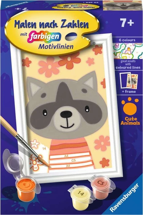 Ravensburger Malen nach Zahlen Lieber Waschbär
