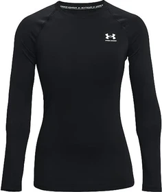 Under Armour HeatGear Armour Kompressionsshirt langarm schwarz/weiß (Damen)
