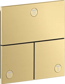 Hansgrohe Axor ShowerSelect ID eckig Kontrollfeld Ventil für 3 Verbraucher brushed gold optic