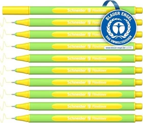 Schneider Line-Up Tintenroller (Mine) golden yellow/grün, 10er-Pack