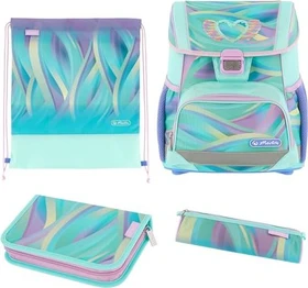 Herlitz Loop Plus Plus Minty Love Schultaschen-Set, 4-tlg.
