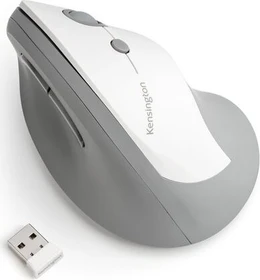 Kensington Pro Fit Ergo Vertical Wireless Mouse, weiß/grau, USB