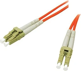 C2G LWL Duplex Kabel, OM1, 2x LC Stecker/2x LC Stecker, 2m, orange