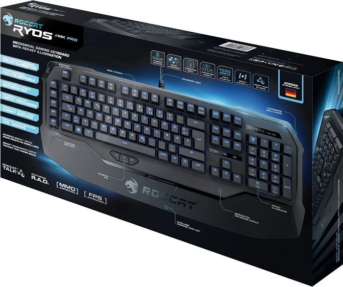 Roccat Ryos MK Pro, MX BLACK, USB, UK