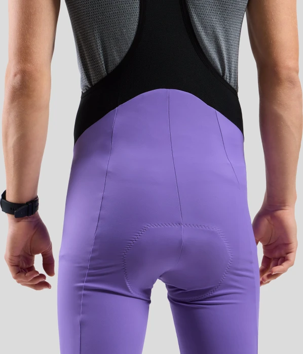 Odlo Zeroweight Tights Bib Fahrradhose kurz afterparty/black (Herren)