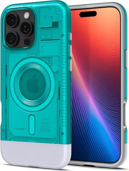Spigen Classic C1 (Mag Fit) für Apple iPhone 16 Pro bondi blue