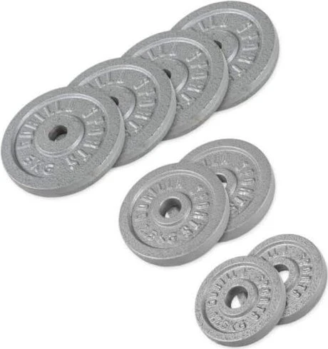 Gorilla Sports Hantelscheiben Gusseisen Set 27.5kg