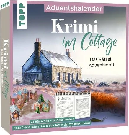 frechverlag Krimi im Cottage - Das Rätsel-Weihnachtsdorf Adventskalender