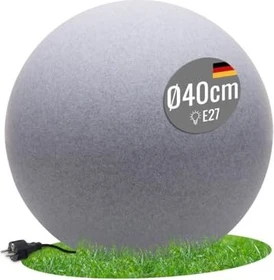 8 seasons design Shining Globe E27 40cm stone