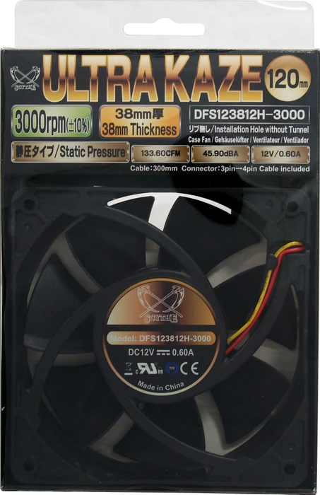 Scythe Ultra Kaze 3000, 120mm