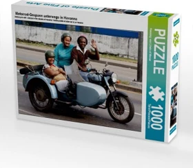 Calvendo Motorrad-Gespann unterwegs in Havanna