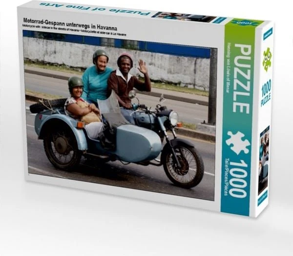 Calvendo Motorrad-Gespann unterwegs in Havanna