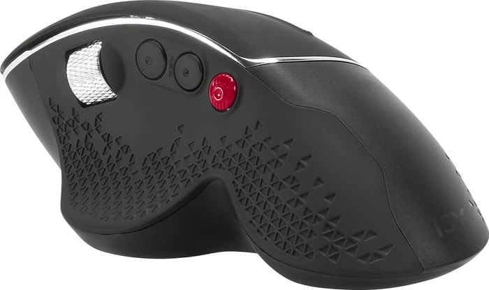 ISY IEM-3000 Wireless Ergonomic Mouse schwarz/silber, USB