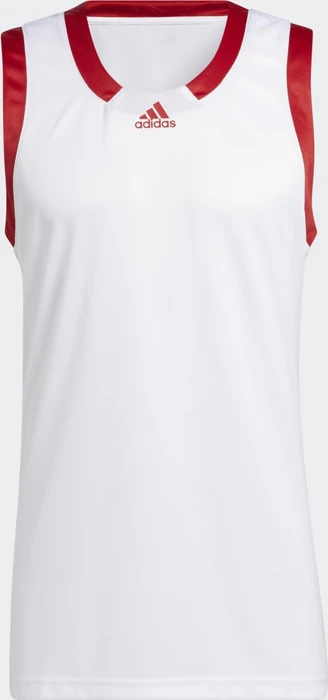 adidas Icon Squad Trikot ärmellos white/team power red (Herren)