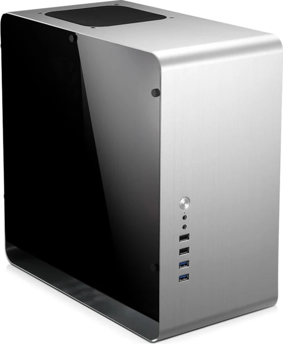 Jonsbo UMX3, silber, Glasfenster