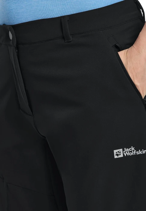 Jack Wolfskin Pico Trail Zip-Off Hose lang schwarz (Damen)