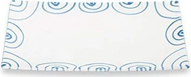Gmundner Keramik Blaugeflammt Platte 30x20cm