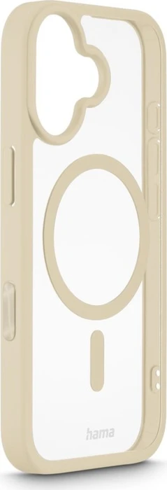 Hama Handyhülle Frame Protect magnetisch für Apple iPhone 17 transparent/beige