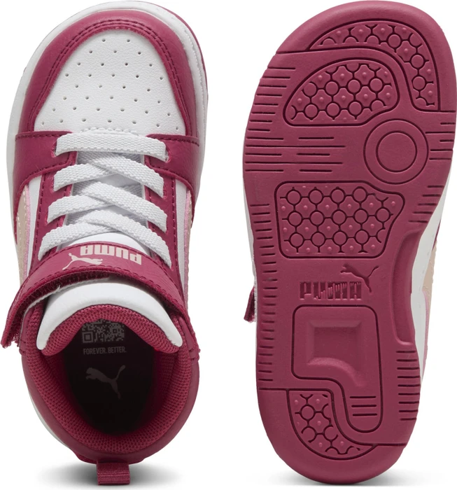 Puma Rebound V6 Mid port/rose quartz/puma white (Junior)