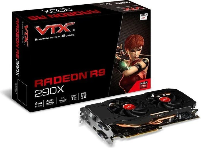 VTX3D Radeon R9 290X, 4GB GDDR5, 2x DVI, HDMI, DP