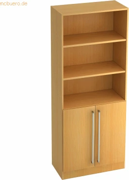Hammerbacher Schrank 5OH V7700, Chromgriff, buche, Aufbewahrungskombination