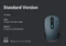 Keychron BM25 Wireless Mouse Space Gray blau/schwarz, USB/Bluetooth Vorschaubild