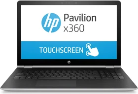 HP Pavilion x360 15-br009ng, silber, Core i5-7200U, 8GB RAM, 256GB SSD, DE