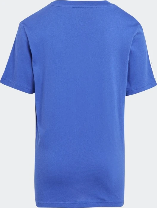 adidas Tiberio 3-Streifen Colorblock Cotton T-Shirt kurzarm semi lucid blue/medium grey heather/white (Junior)